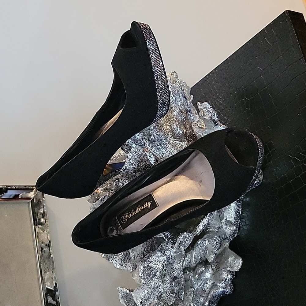 Dressy peep toe heels